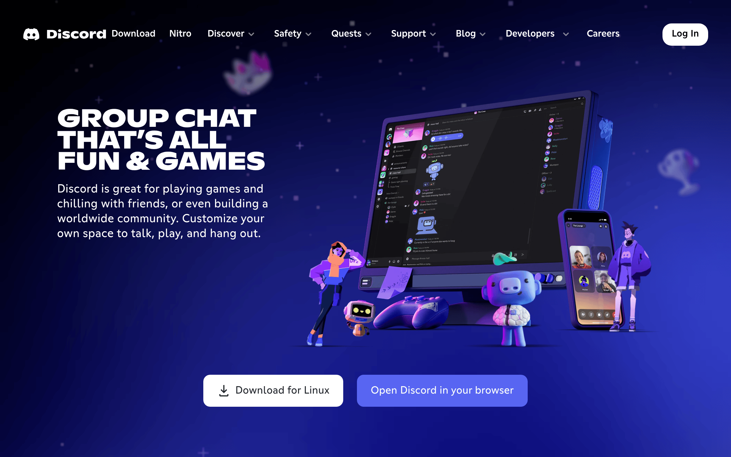 Discord Startscreen