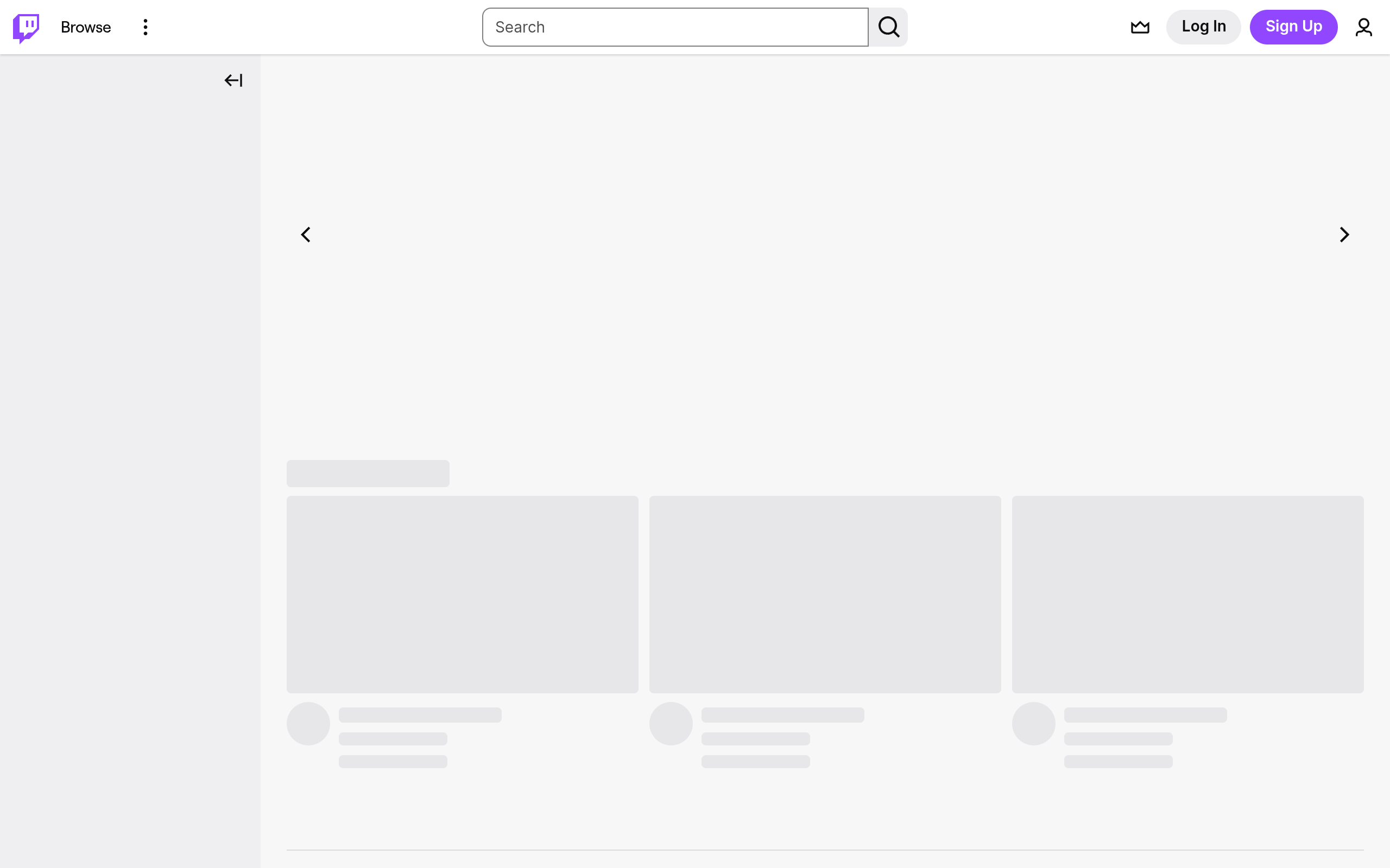 Twitch Startscreen