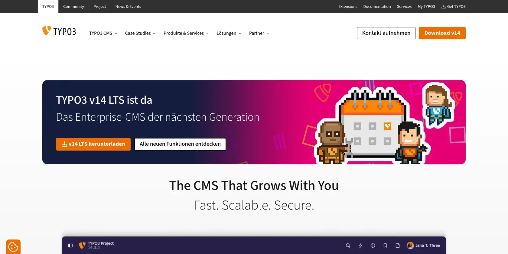 TYPO3 Screenshot