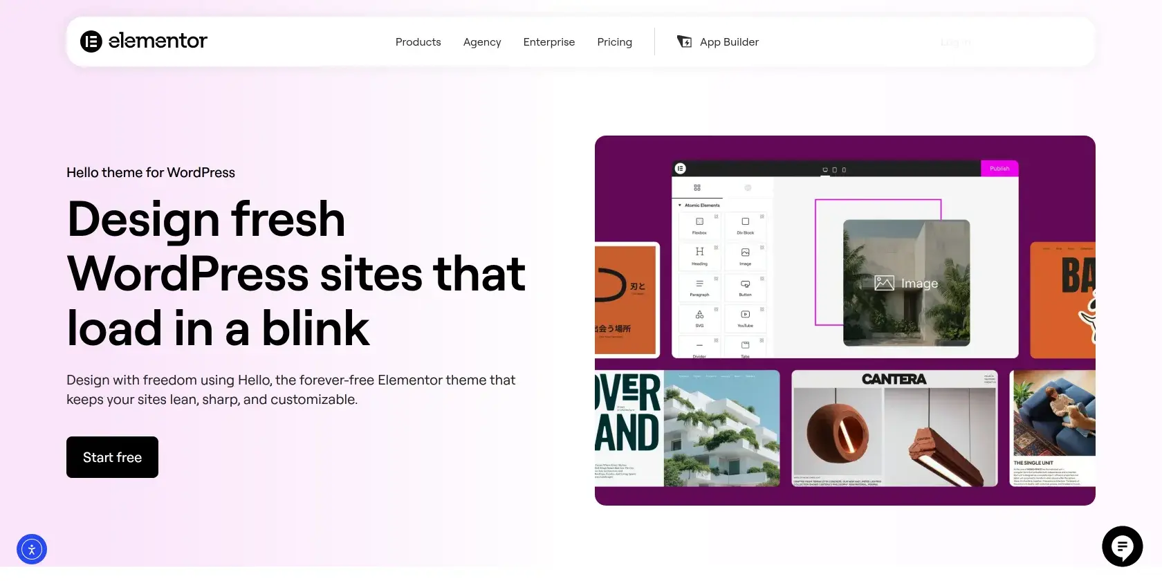 Hello Elementor Screenshot