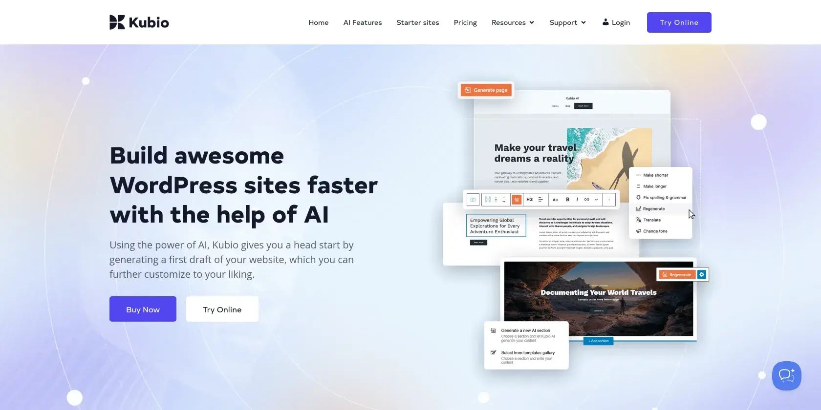 Kubio (Extend Themes) Screenshot