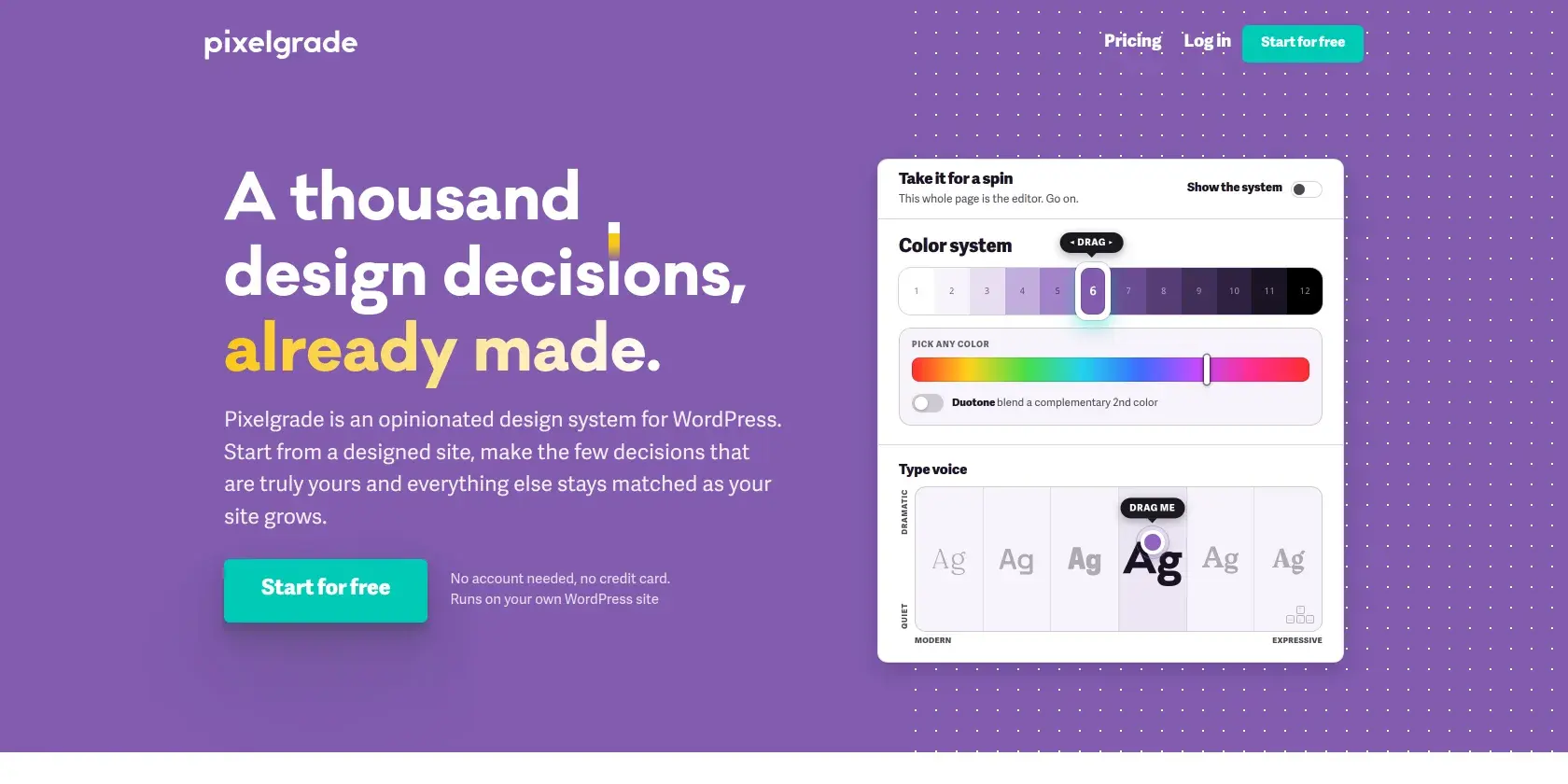 Pixelgrade Screenshot