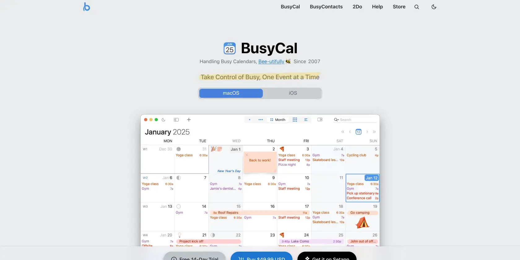 BusyCal Screenshot