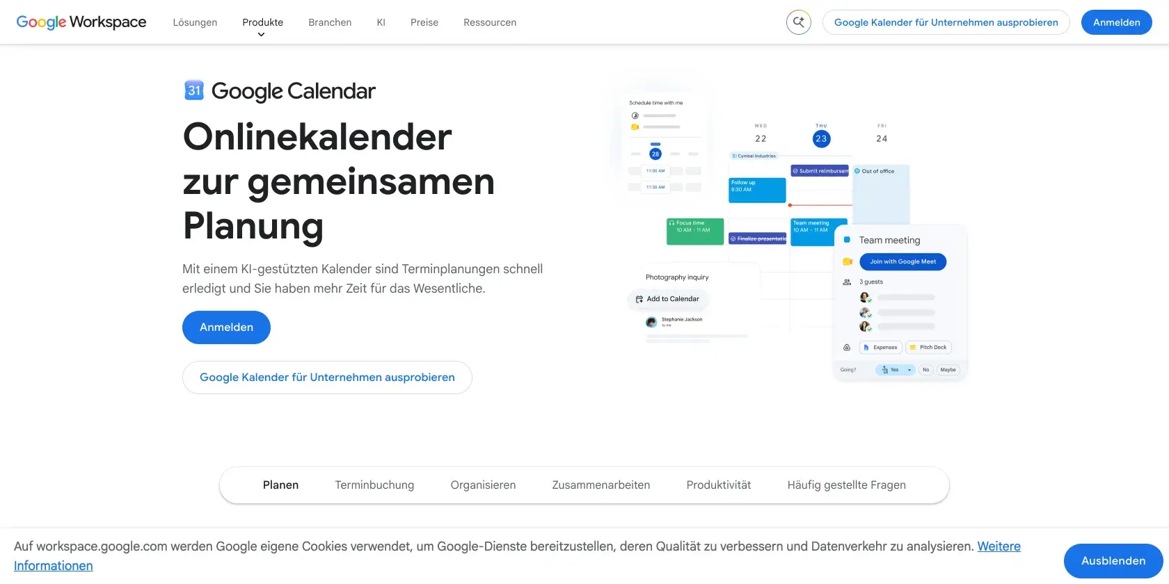 Google Kalender Screenshot