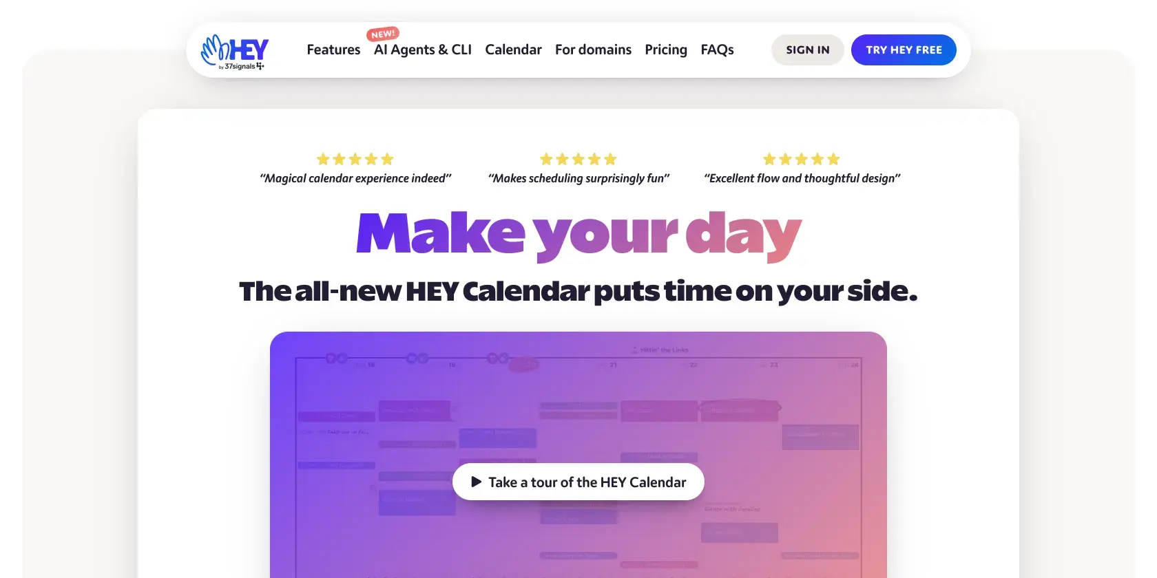 HEY Calendar Screenshot