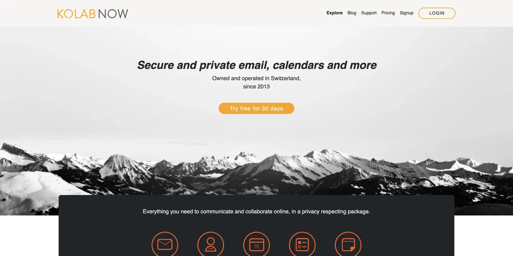 Kolab Now Screenshot