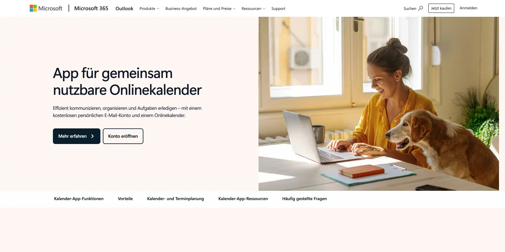 Microsoft Outlook Kalender Screenshot