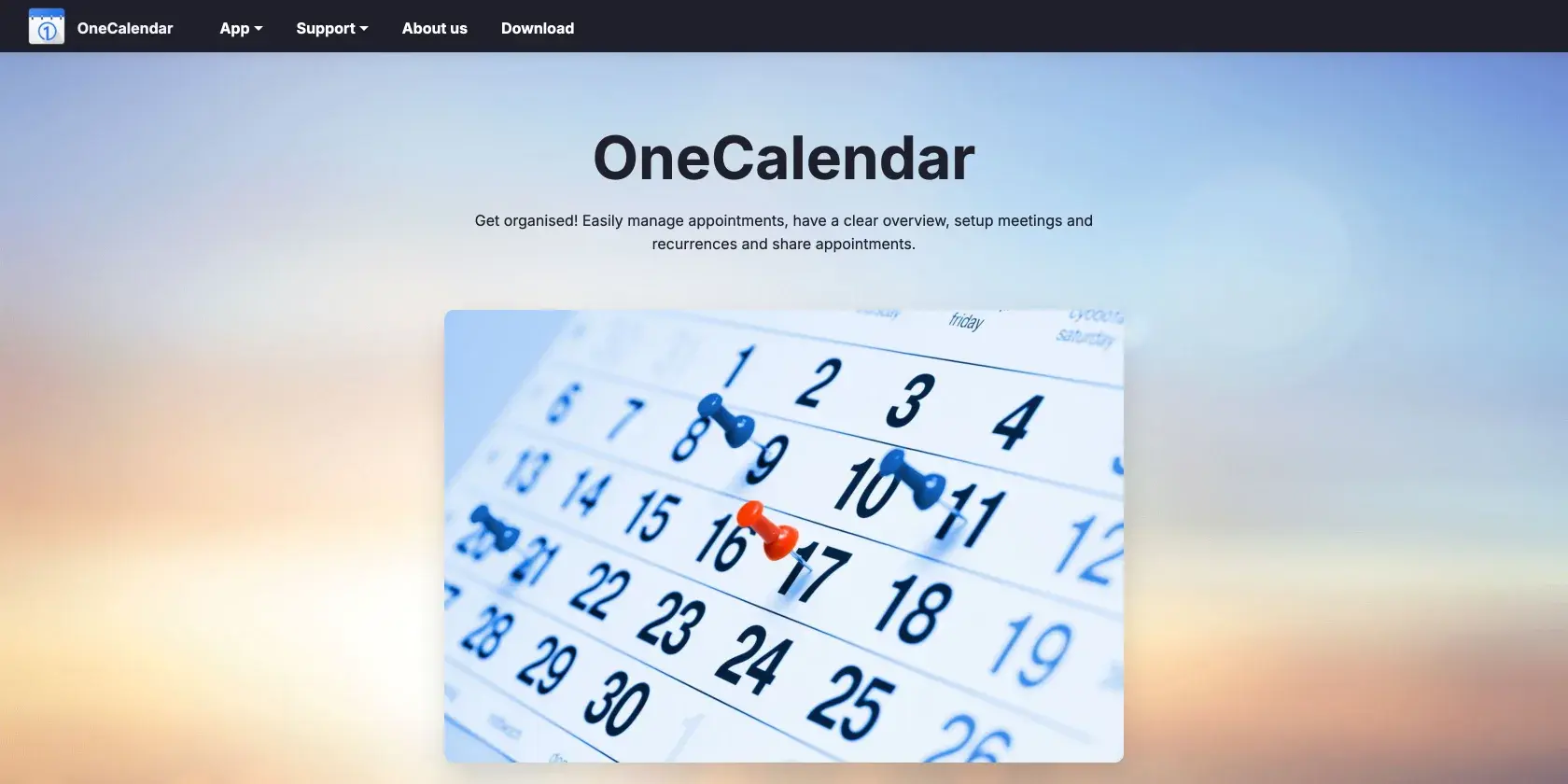 One Calendar Screenshot