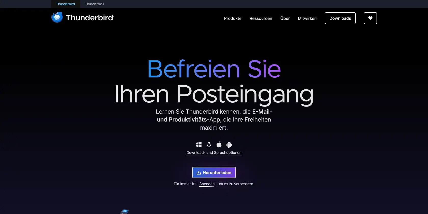 Thunderbird Screenshot