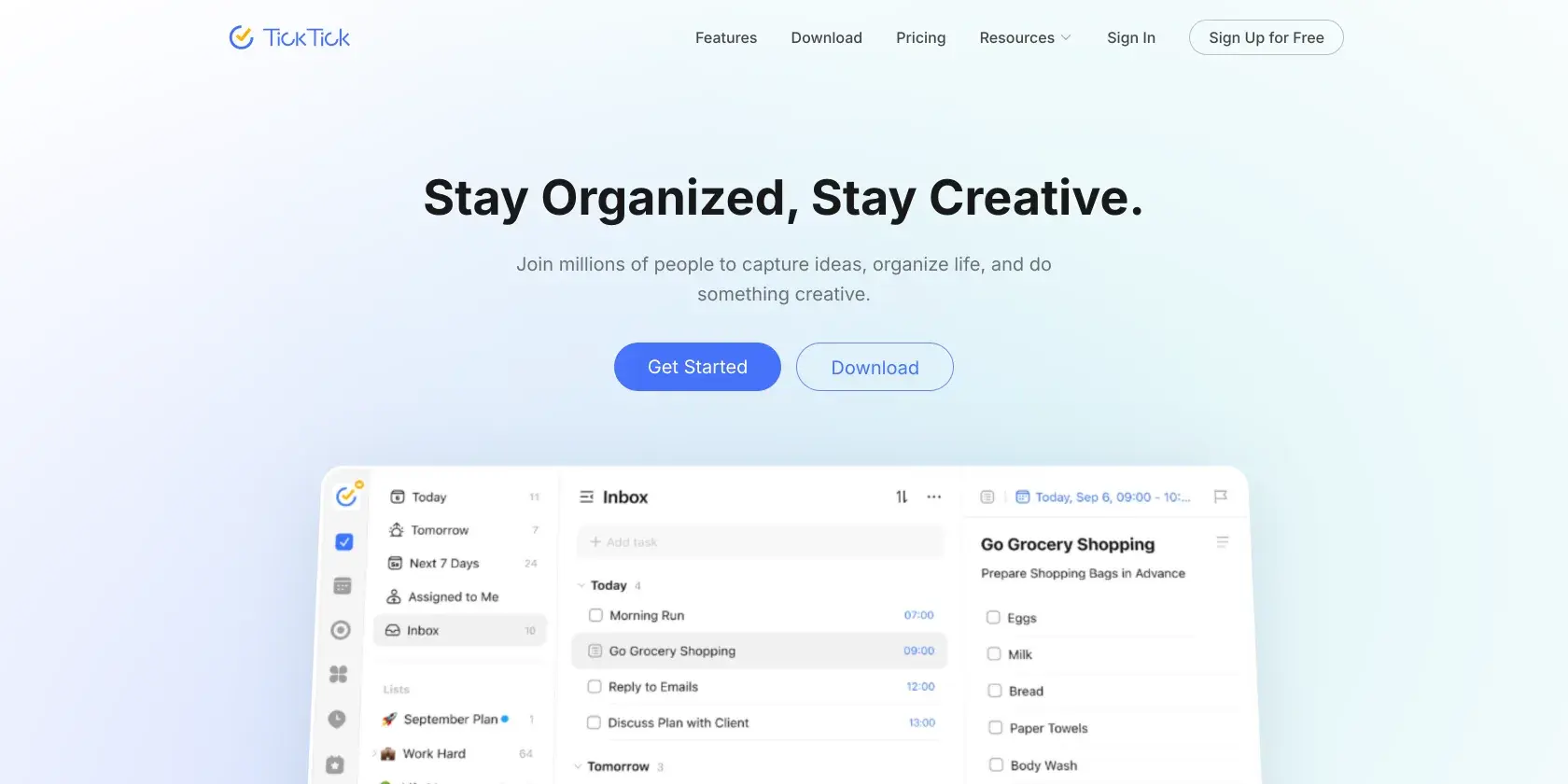 TickTick Screenshot