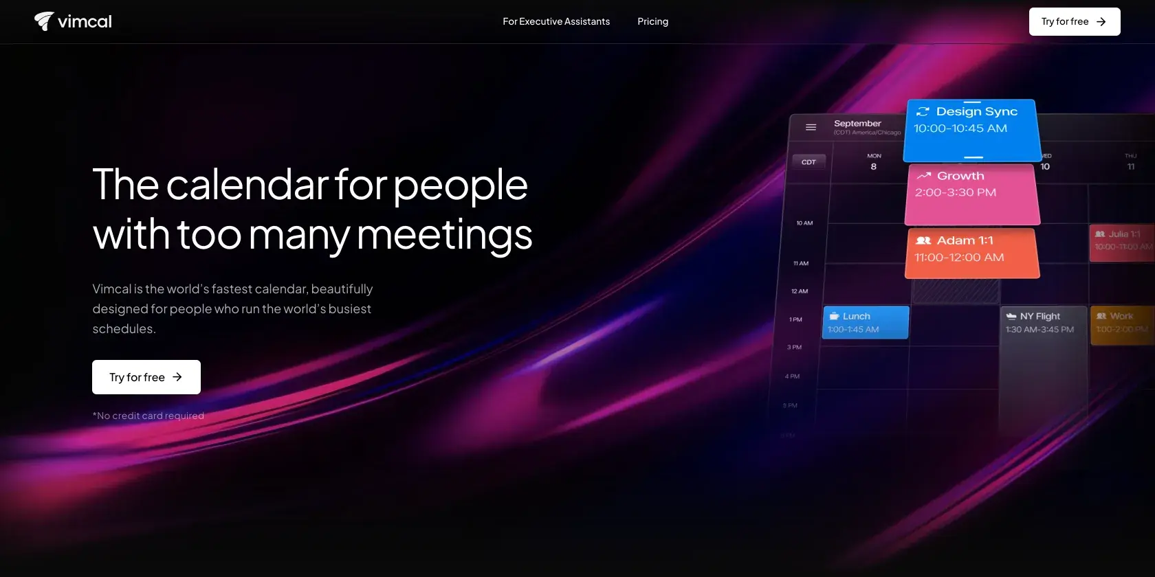 Vimcal Screenshot