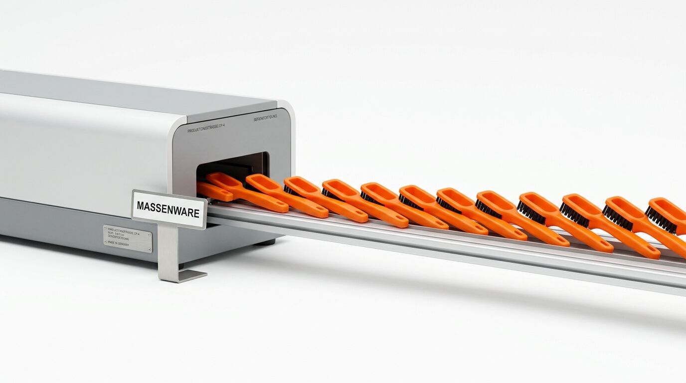 Maschinenmodell mit Bürstenband und