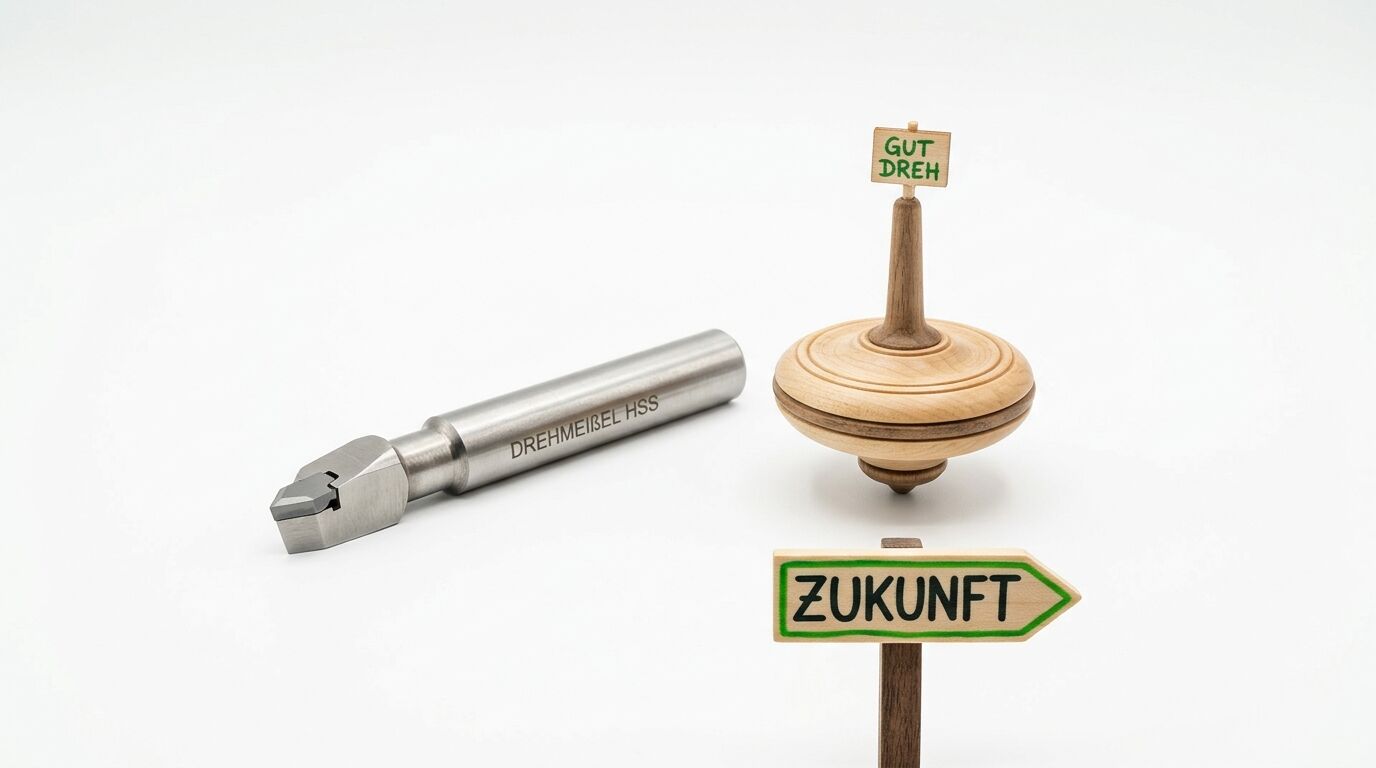 Ein Drehmeißel HSS, ein Holzkreisel 