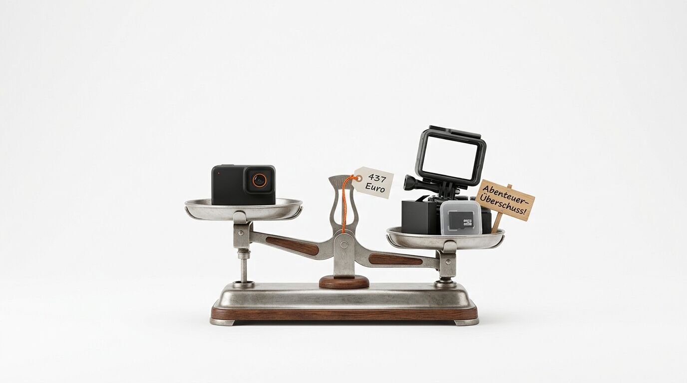 Waage mit Kamera (left), Zubehör und Schild