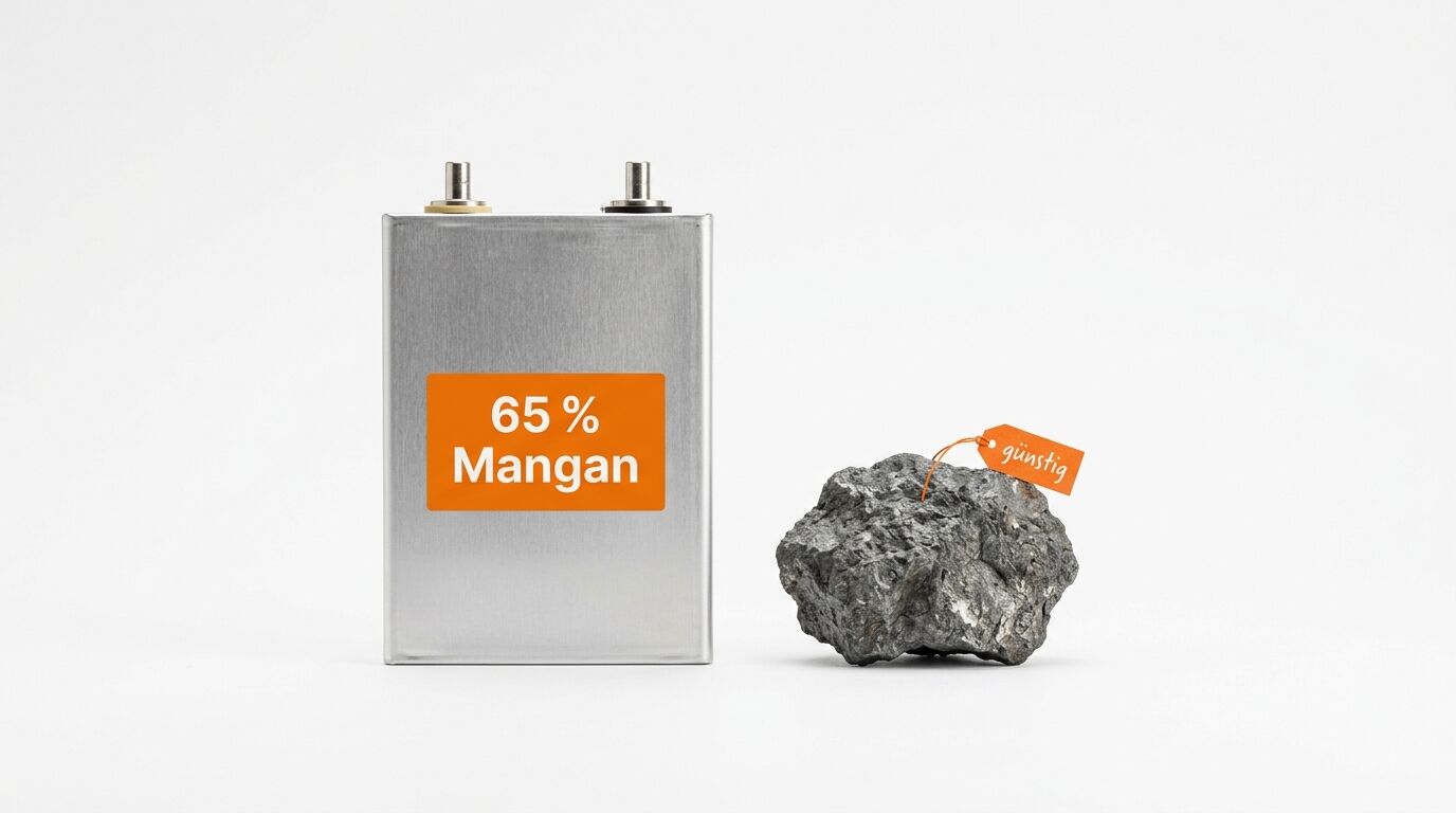 Batteriegehäuse mit Aufschrift