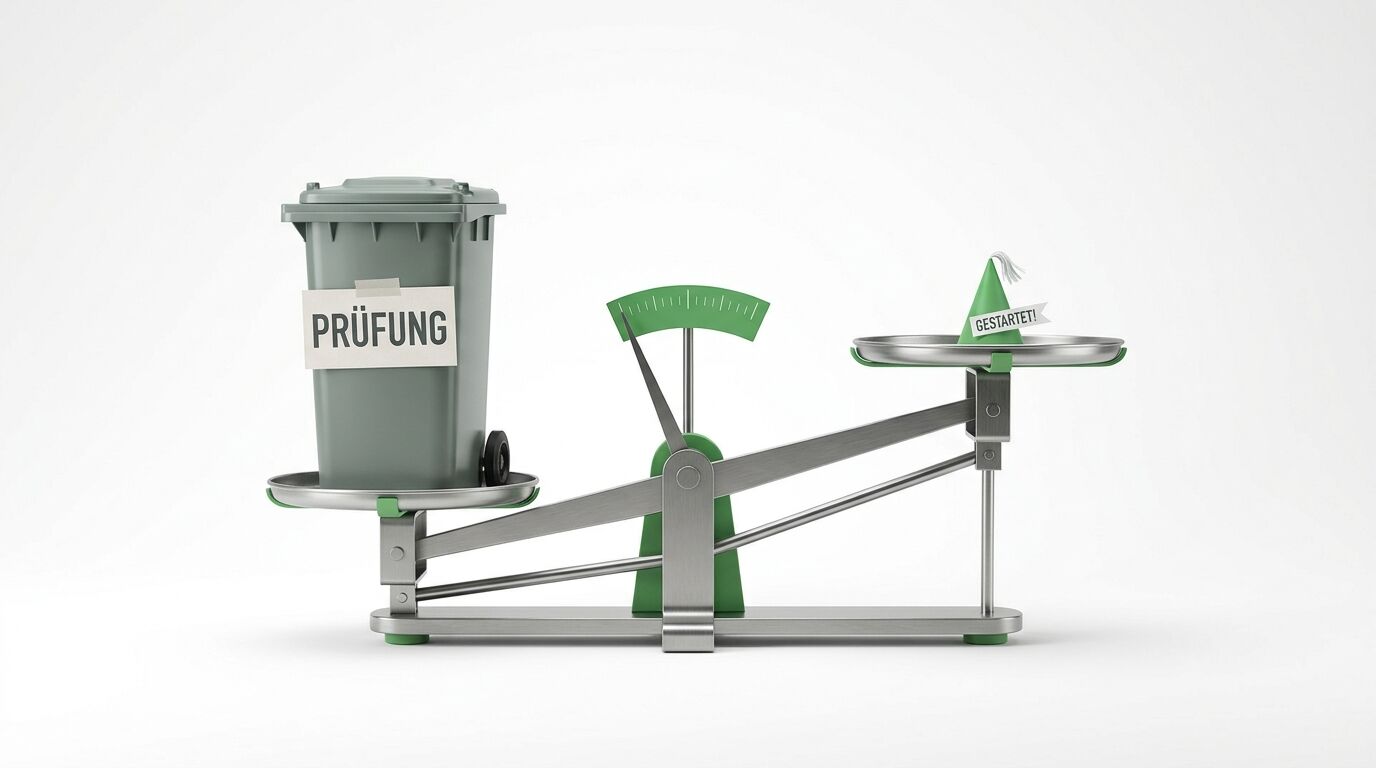 Waage: Mülltonne 