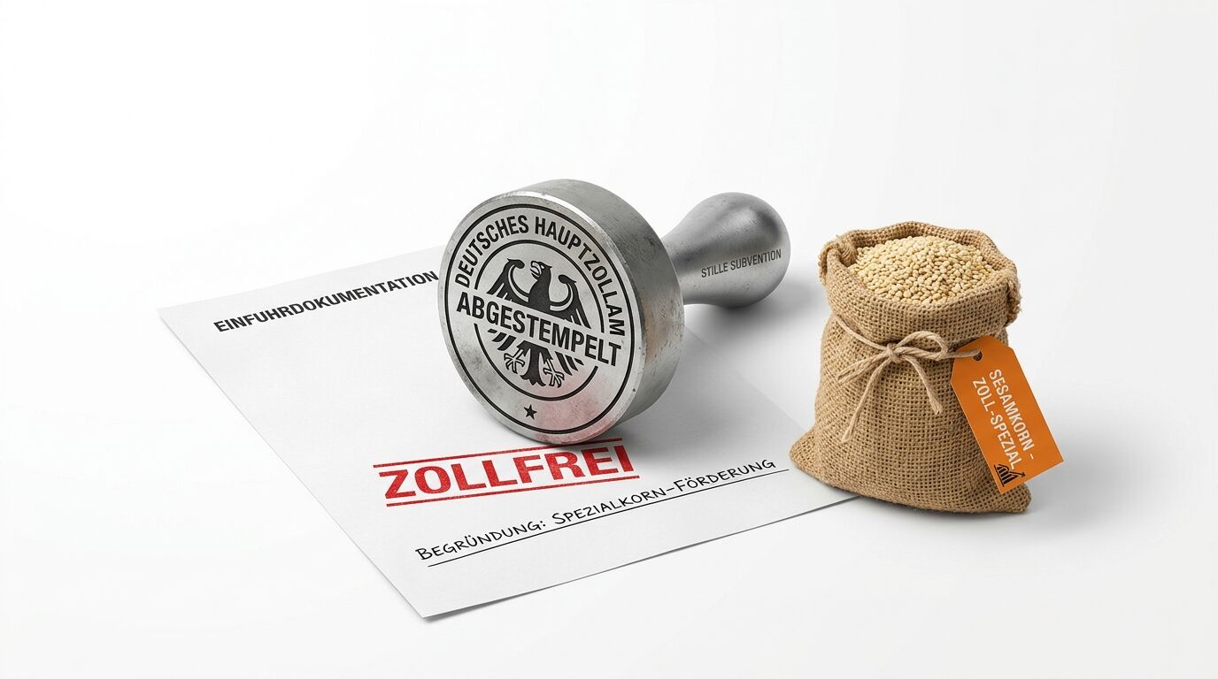 Ein deutscher Zollstempel,
