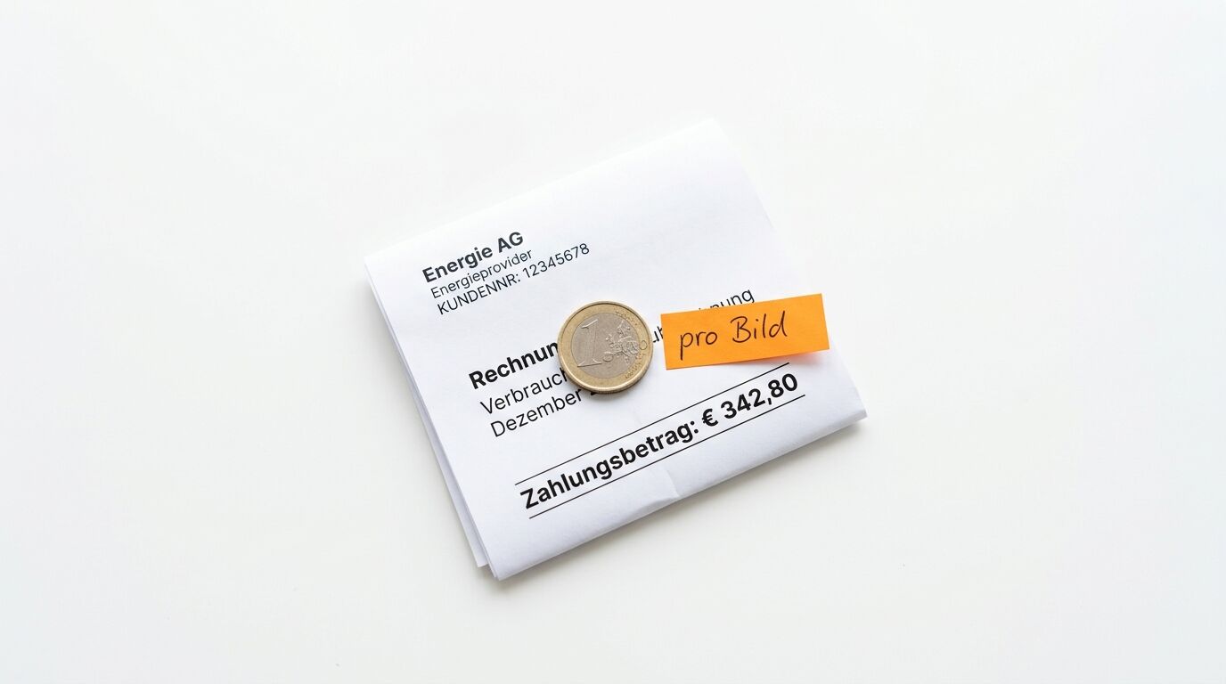 Rechnung, 1 Euro, Zettel
