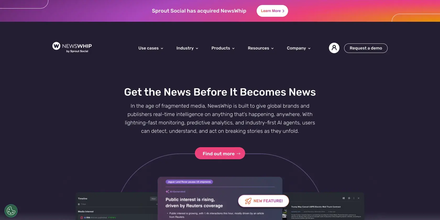 NewsWhip Screenshot