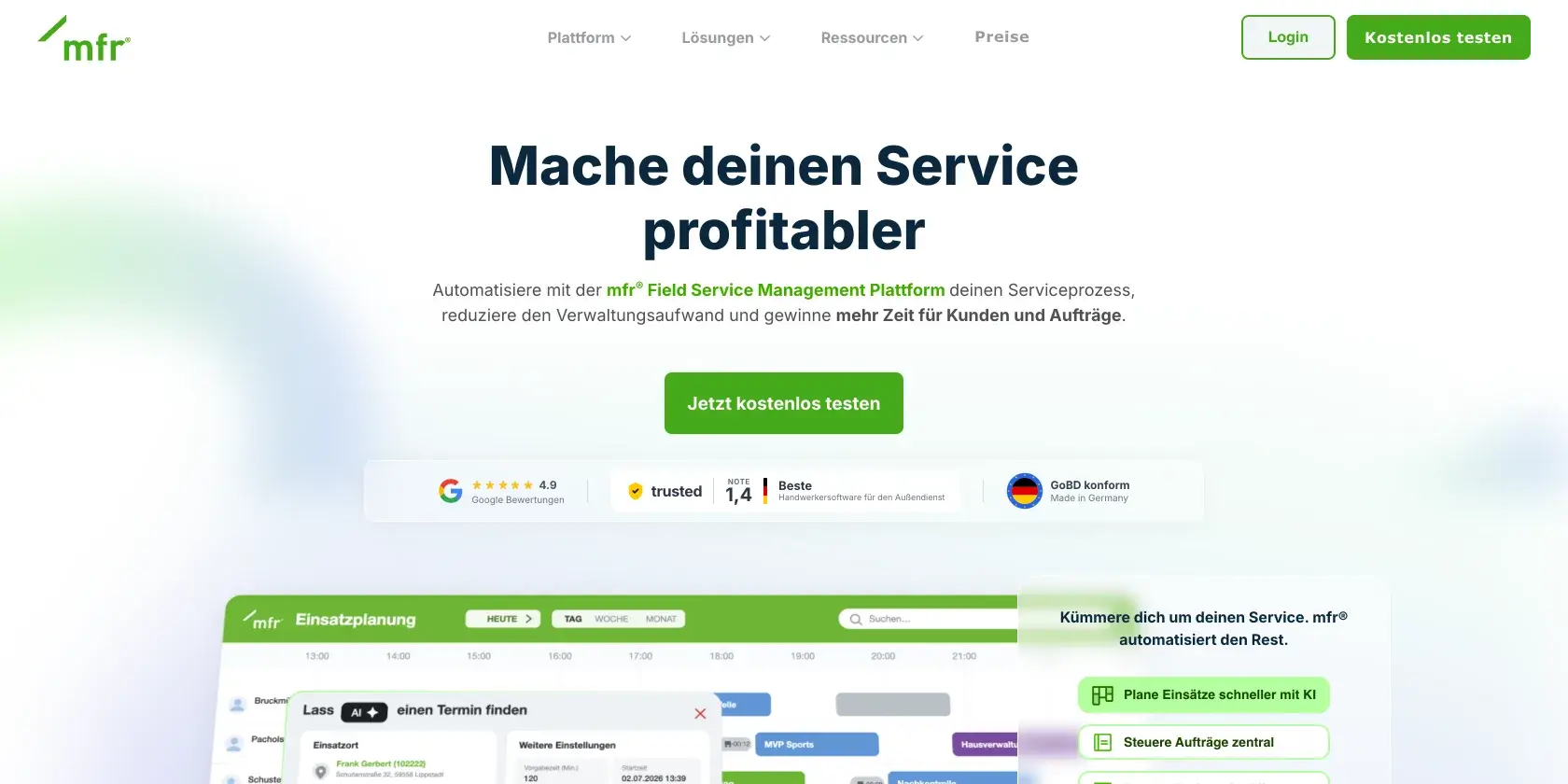 mfr Deutschland Screenshot