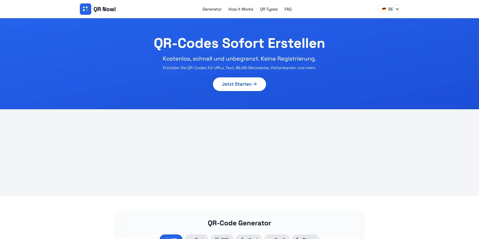 QR Now Screenshot