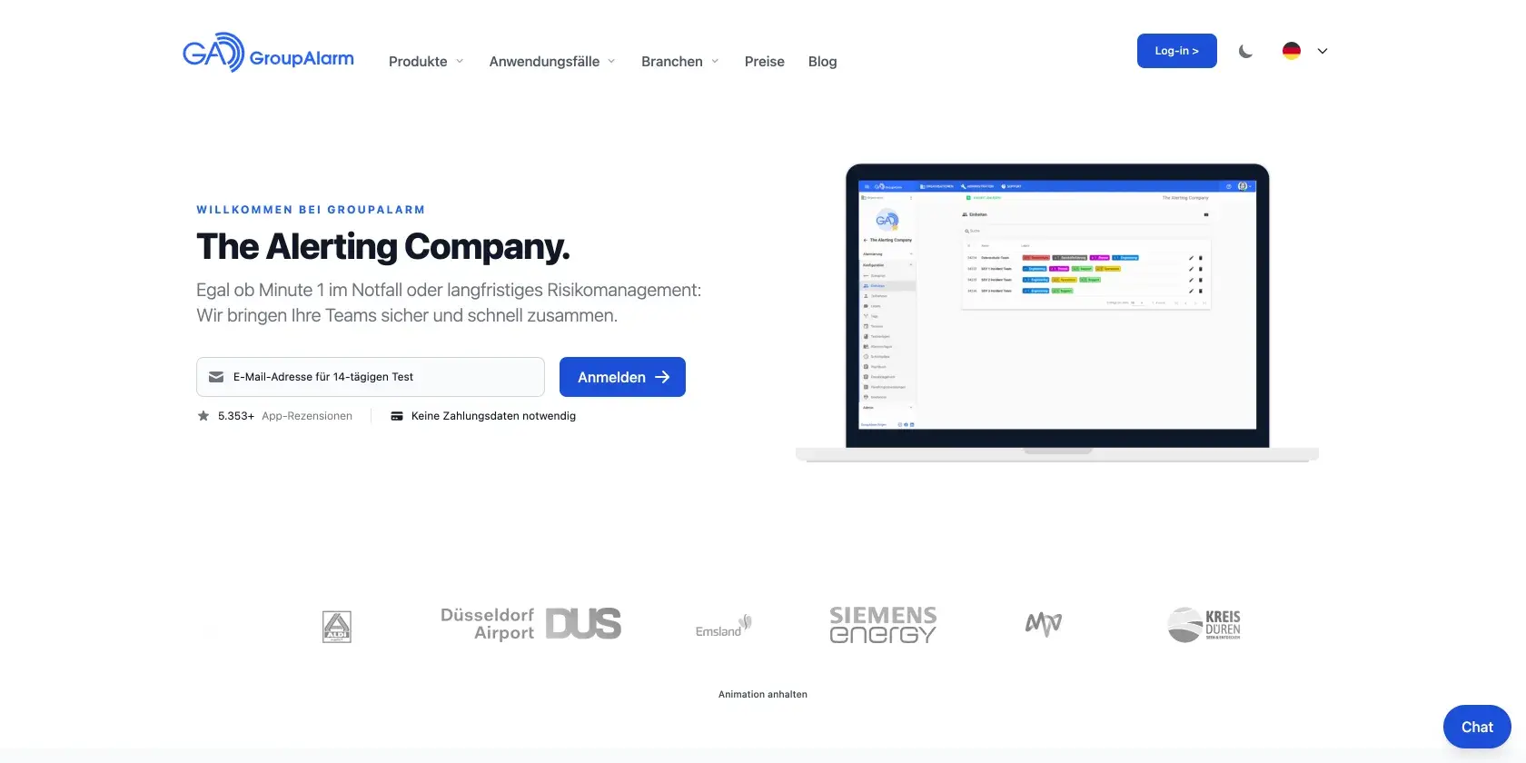 GroupAlarm Screenshot