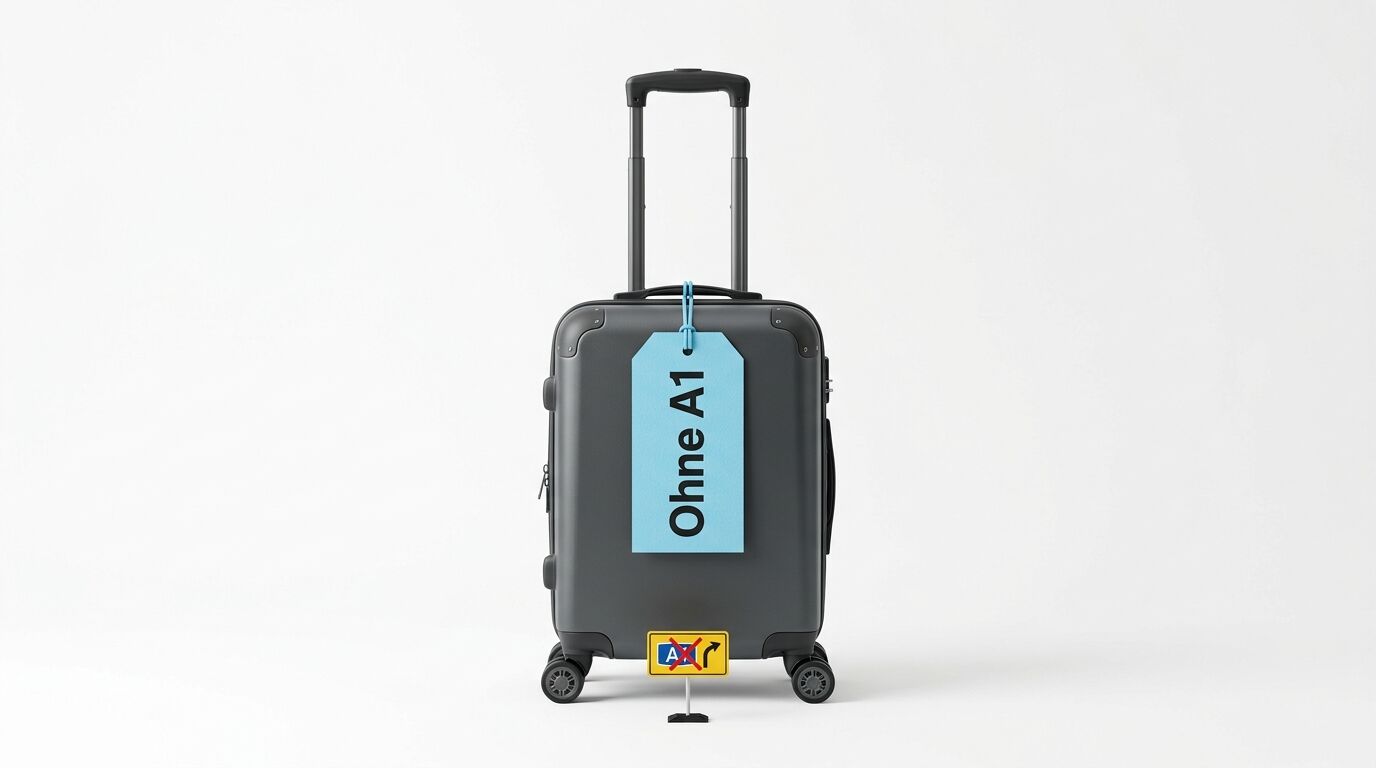 Reisekoffer mit Anhänger