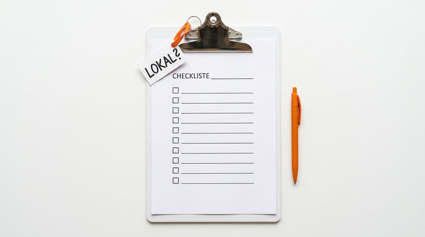 Klemmbrett mit Checkliste, Anhänger