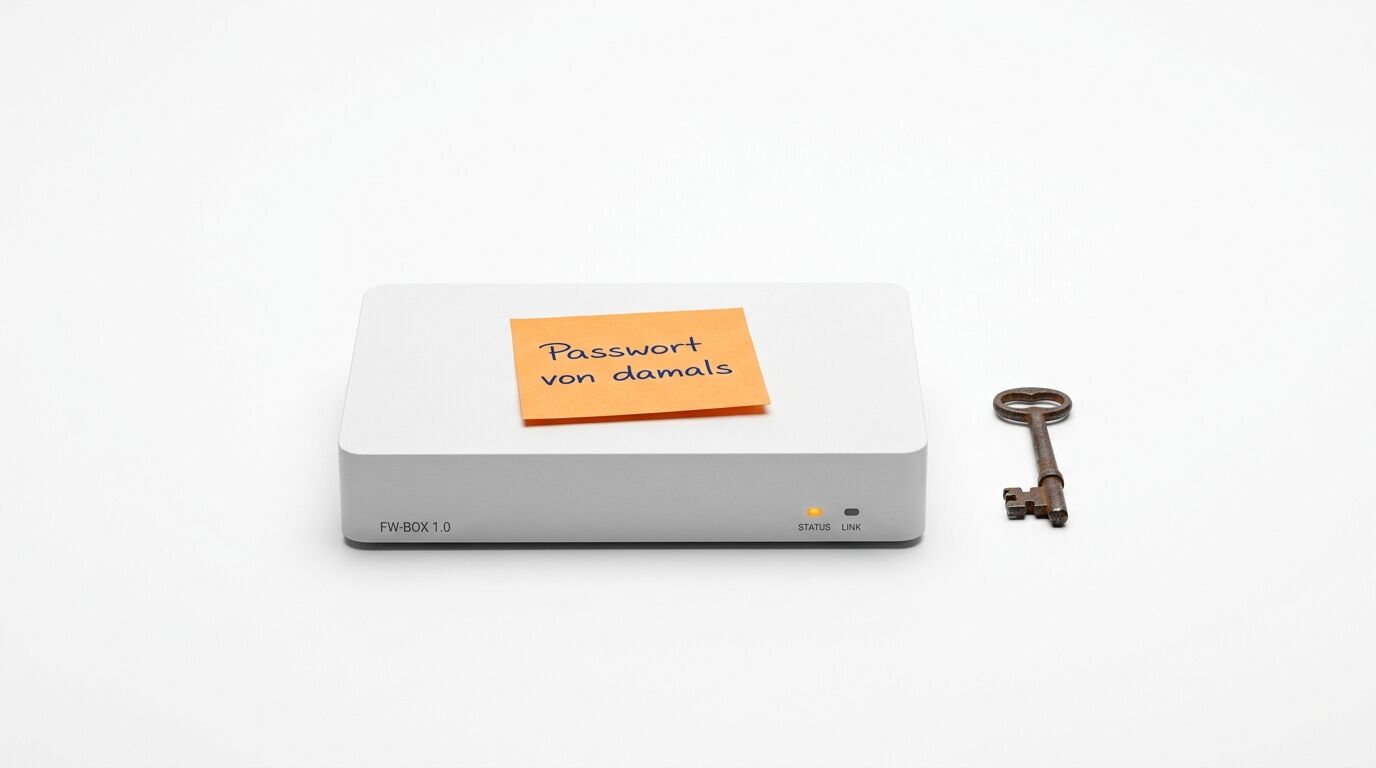 Netzwerk-Box mit Notizblock