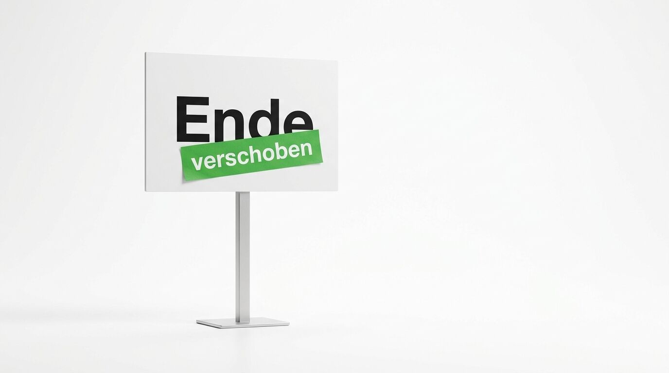 Schild auf Ständer, Aufschrift