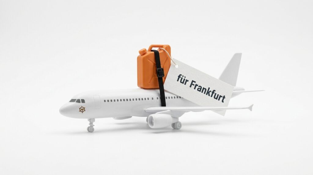 Lufthansa fliegt Kerosin nach Frankfurt ein: Pipeline und Rhein liefern weniger