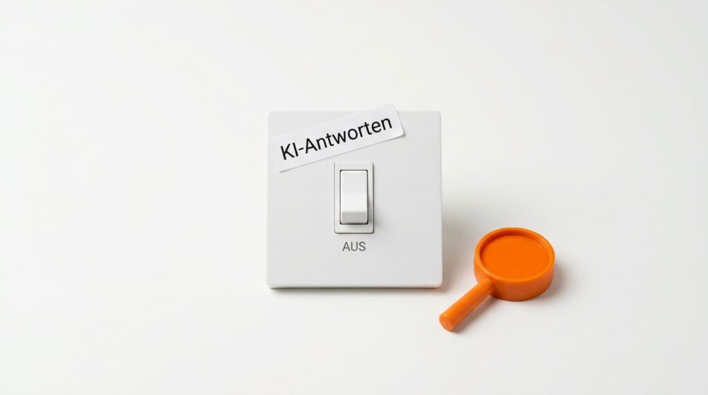 Raus aus AI Overviews: Erster Test zeigt auch weniger organische Klicks