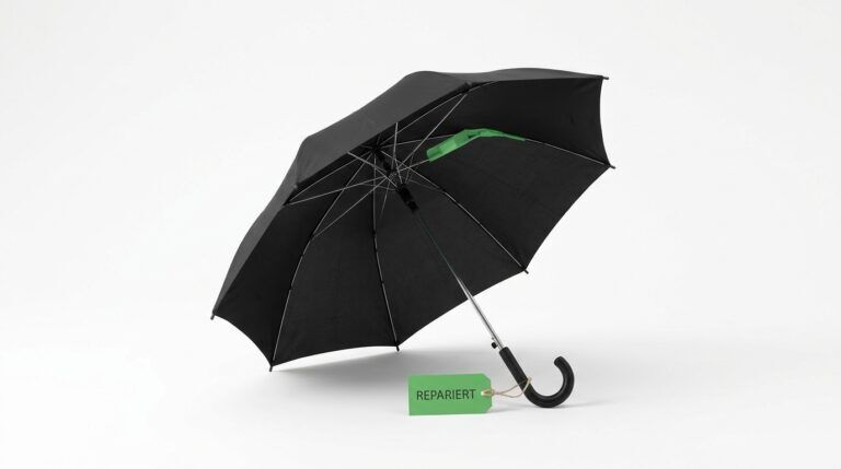 Regenschirm reparieren: Die Niete kostet mehr als der Schirm