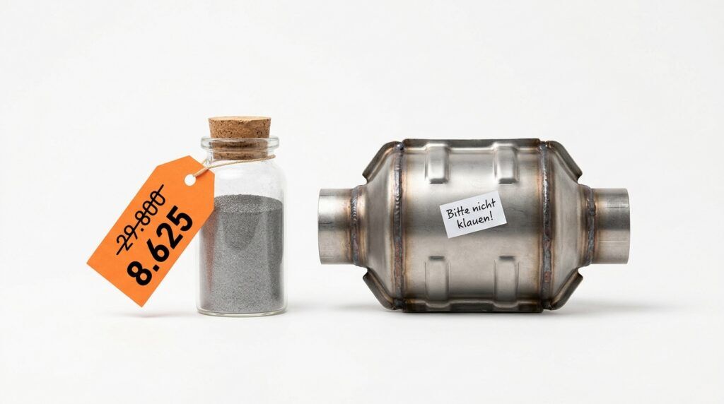 Rhodium kostet gut 70 Prozent weniger als beim Rekord 2021