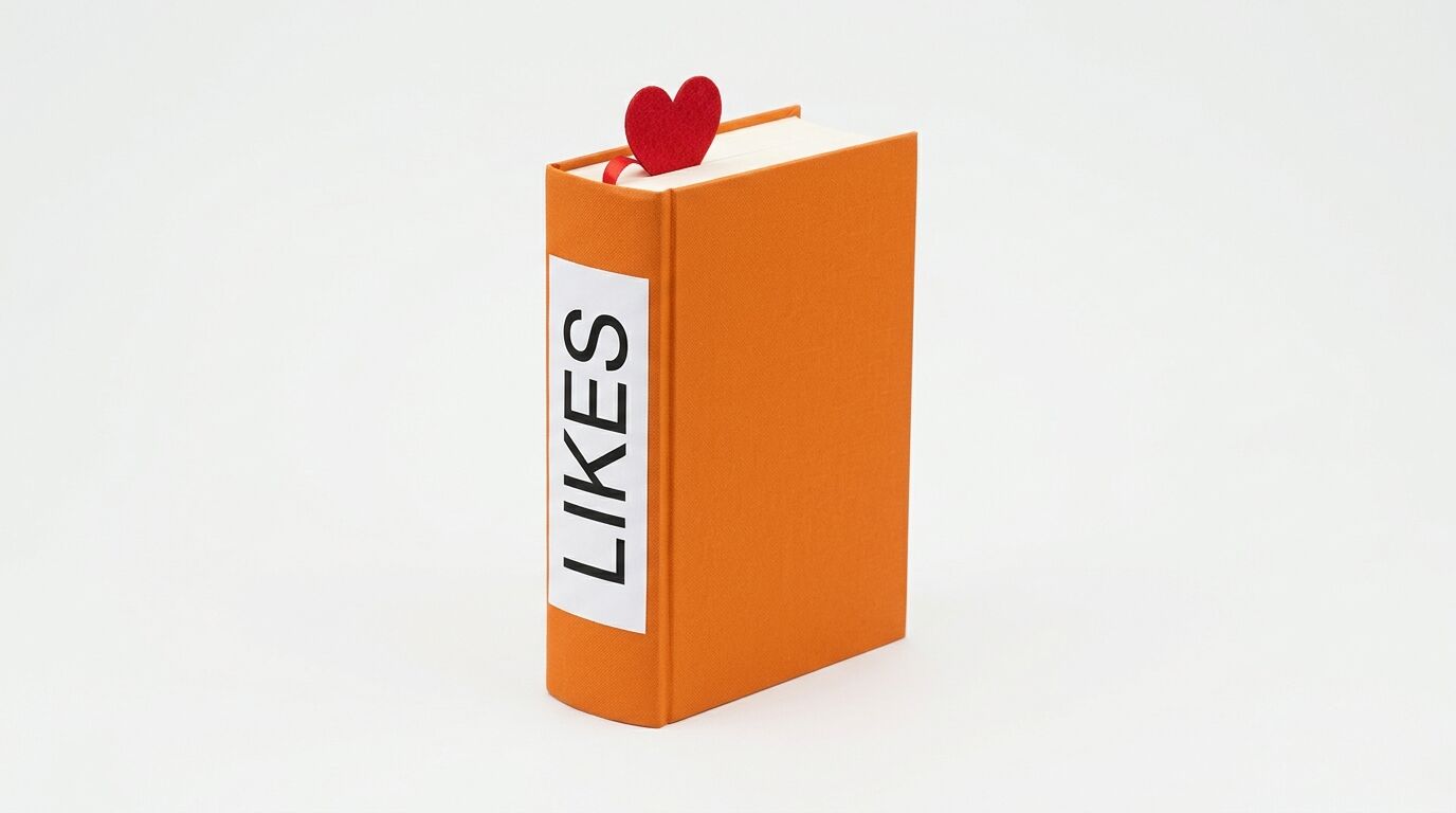 Ein oranges Buch mit dem Aufdruck 