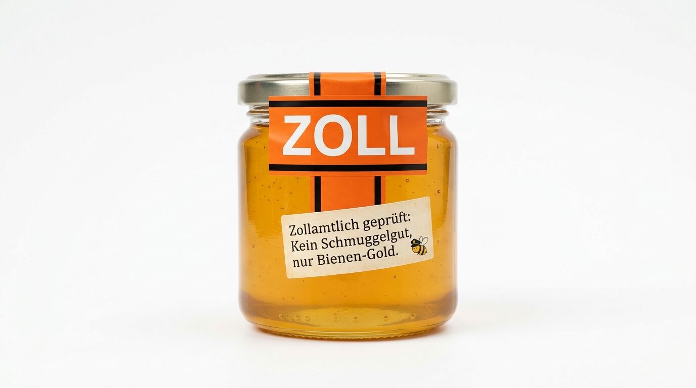 Honigglas mit