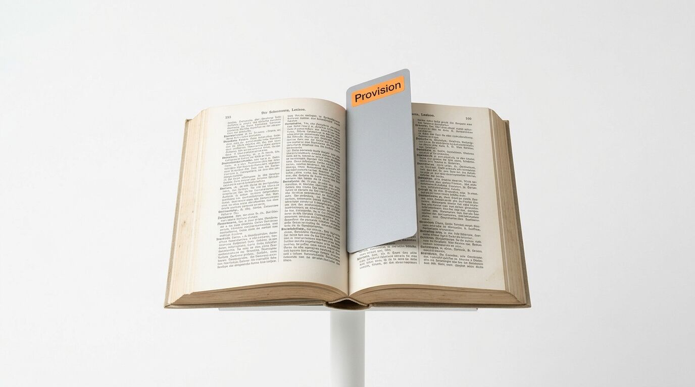 Geöffnetes Buch mit Lesezeichen, auf dem oben