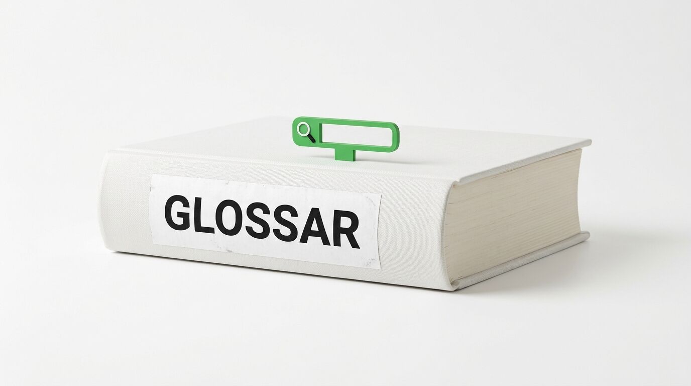 Weißes Buch mit Aufschrift 