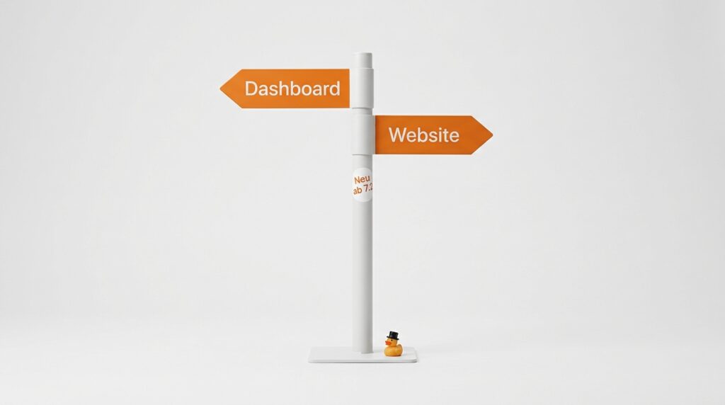 WordPress 7.2: Das W in der Werkzeugleiste soll zum Dashboard führen