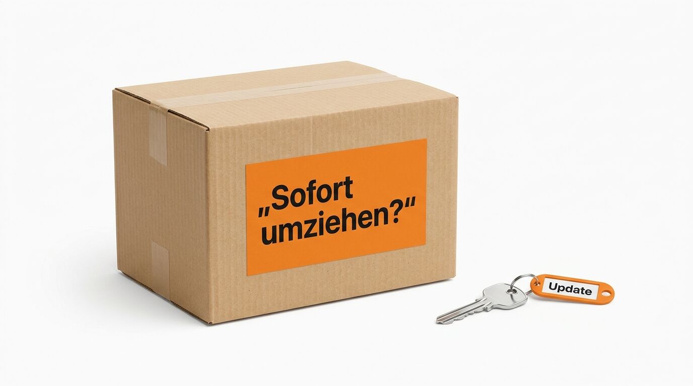 Ein Karton mit Aufkleber